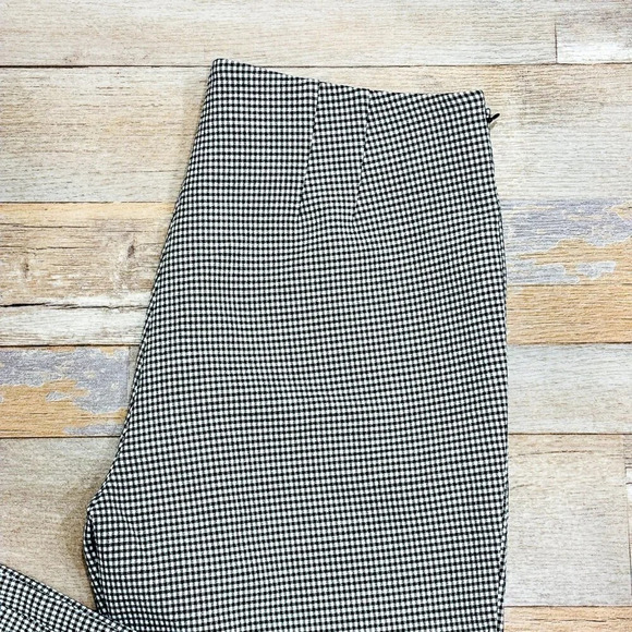TRISTAN – Black & white checkered cropped pants | Tailored ankle fit | Size 6 * - Picture 3 of 8